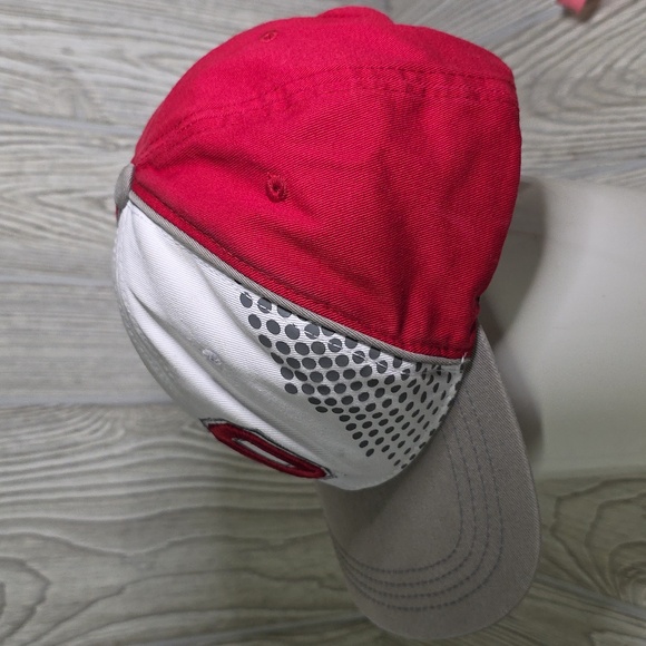 Ohio State Buckeyes Scarlett Red and Gray Youth Block O Embroidered Cap - Picture 3 of 8